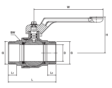 ball valves data sheet 491mm