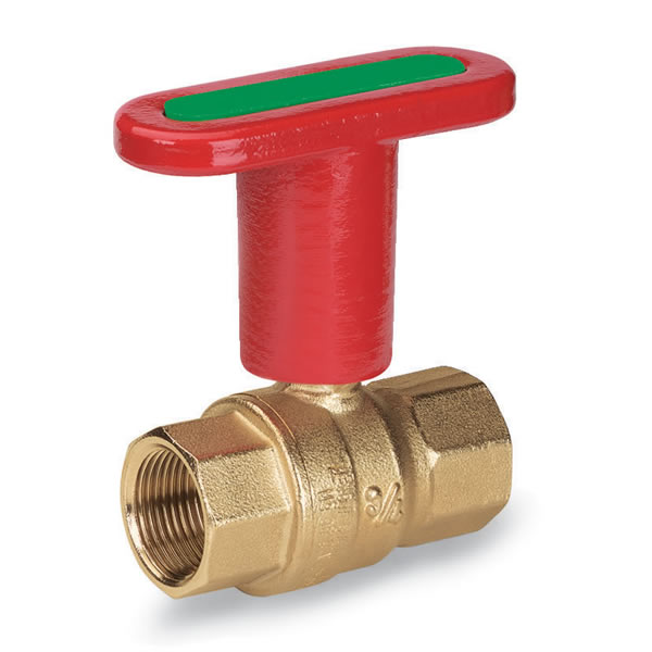 full-bore-ball-valve-din-dvgw-for-gas-and-potable-water-female-ends-with-multilogo-red-aluminium-butterfly-handle-492ffmt