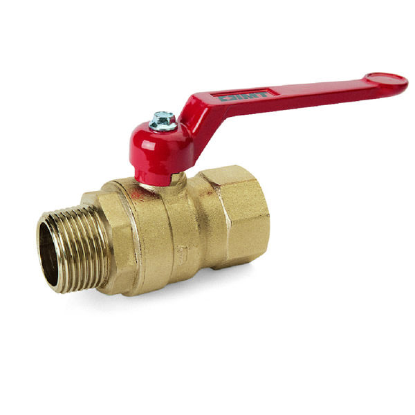 594 HighTemperature Ball Valve 594 MF Male / Female Ends with red